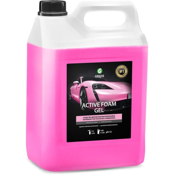 Автошампунь для бесконтактной мойки Active Foam GEL 6 кг Grass 113151