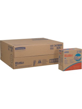 Протирочный материал Kimberly-Clark WypAll X60, коробка Рор-Up, белый 8376