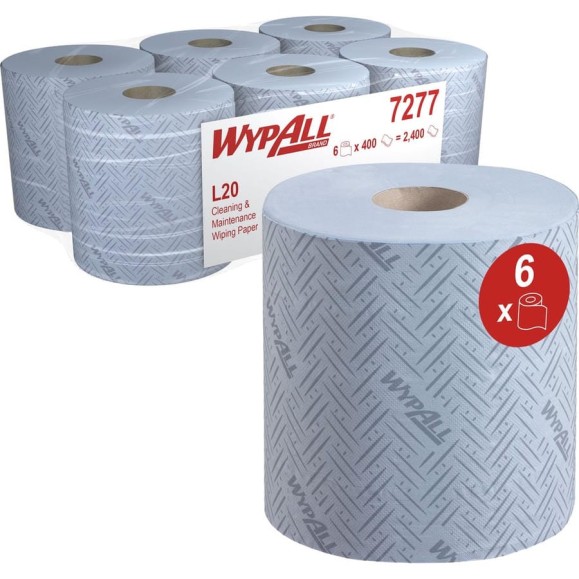 Протирочный материал для многофункционального использования Kimberly-Clark WypAll L20 синий 7277