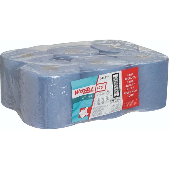 Протирочный материал Kimberly-Clark WypAll L10 EXTRA рулон с контролируемой подачей, синий 7493