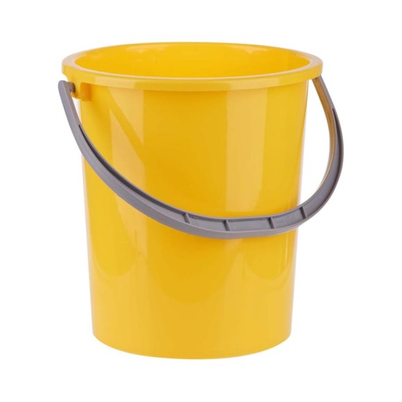 Пластиковое пищевое ведро OfficeClean мерная шкала, желтое, 9 л 299879