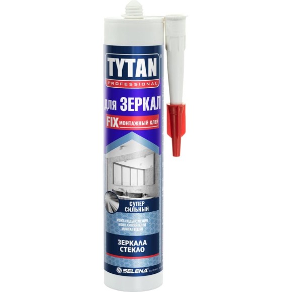 Клей монтажный для зеркал Tytan PROFESSIONAL, бежевый, 310 мл, 96221, 27103