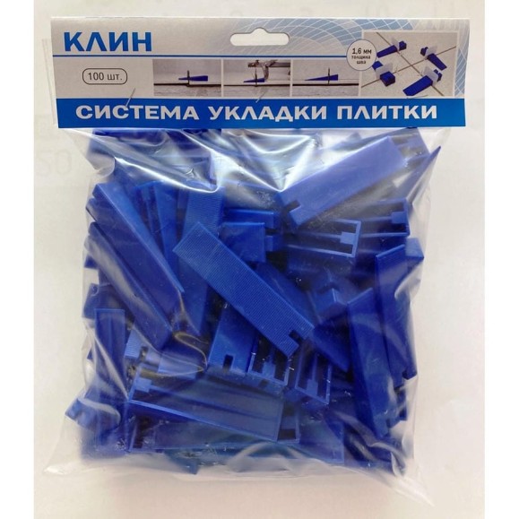 Система выравнивания плитки Клин 100 шт/упак НПЦ Технолог 75278