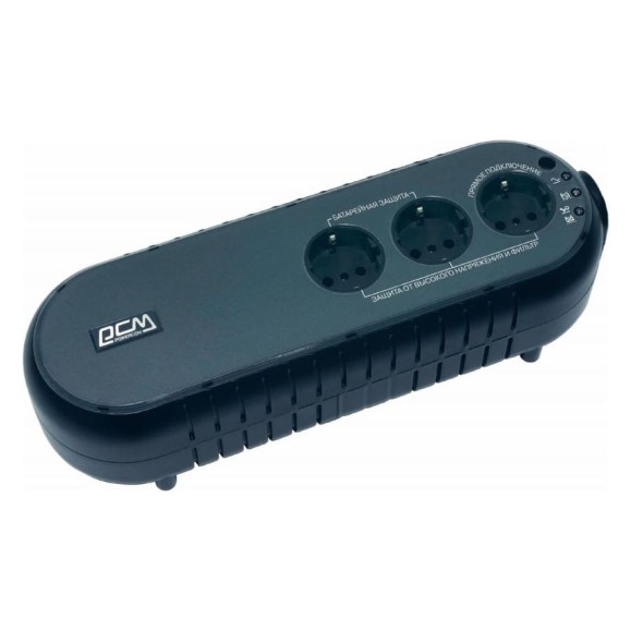 Источник бесперебойного питания Powercom Back-UPS WOW, OffLine, 700VA / 350W, Tower, Schuko, USB WOW-700U