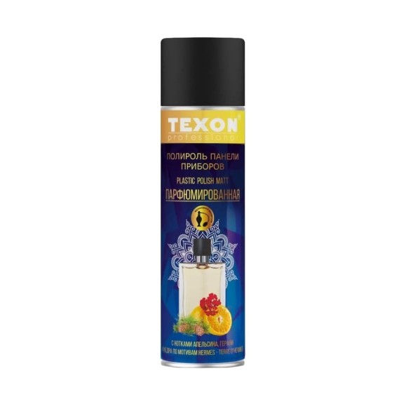 Парфюмированная полироль приборной панели Texon Proffesional глянцевая Гермес 335мл аэр. баллон