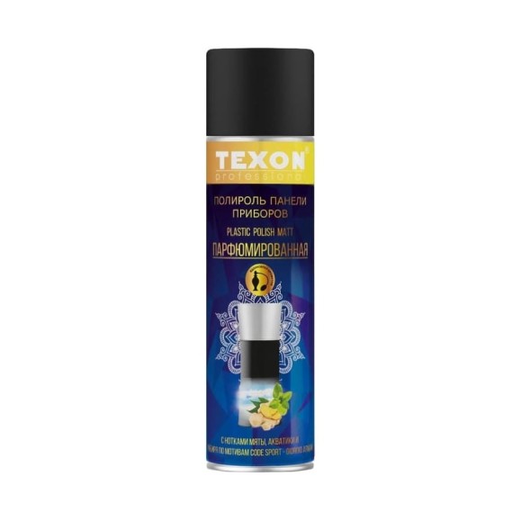 Парфюмированная полироль приборной панели Texon Proffesional глянцевая Спорт 335мл аэр. баллон