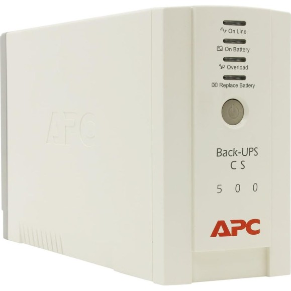Источник бесперебойного питания APC Back-UPS CS, OffLine, 500VA / 300W, Tower, IEC, USB BK500EI