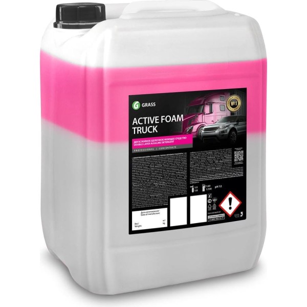 Автошампунь Active Foam Truck канистра 23 кг Grass 800026