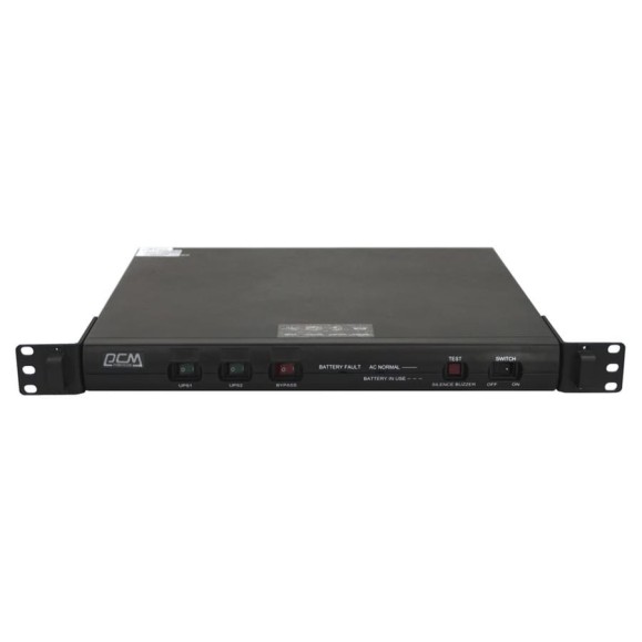 Источник бесперебойного питания Powercom King Pro RM, интерактивная, 600 ВА / 480 Вт, Rack, KIN-600AP-RM-1U