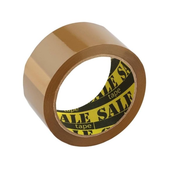Упаковочная клейкая лента ООО Комус Sale Tape 48 мм х 66 м х 40 мкм, коричневая, 6 шт./уп. 491328