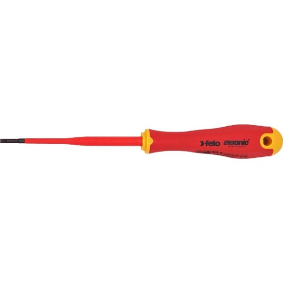 Диэлектрическая отвертка Felo SL 3,0х0,5, E-Slim Ergonic 41393090