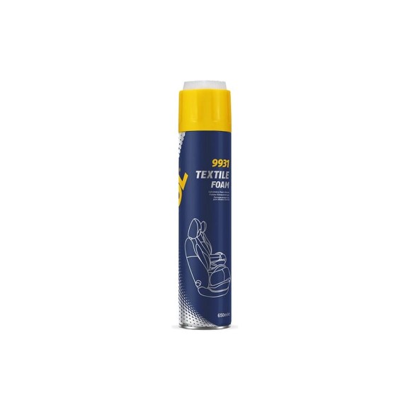 Пятновыводитель для обивки салона MANNOL TEXTILE FOAM, 650 мл 2221