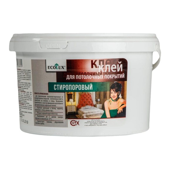 Стиропоровый клей ECOLUX 7 кг 4607133682170