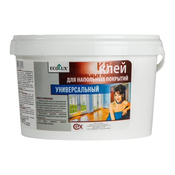 Клей для напольных покрытий ECOLUX 14 кг 4607133682156