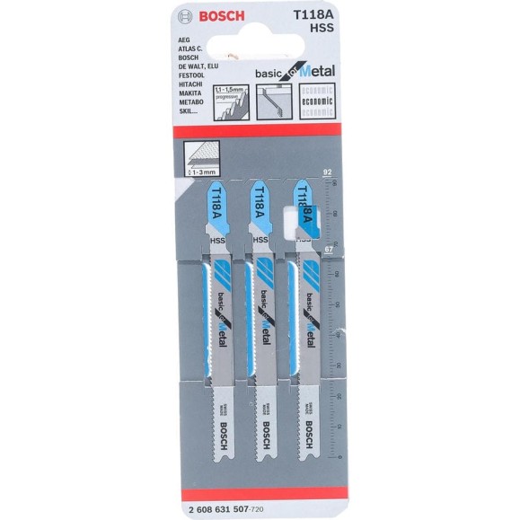 Пилки для лобзика Bosch 2.608.631.507 Пилки для лобзика Bosch 2.608.631.507