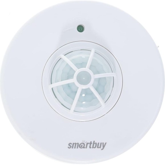 Инфракрасный датчик движения Smartbuy потолочный 1200Вт, до 8м, IP33 sbl-ms-024 Инфракрасный датчик движения Smartbuy потолочный 1200Вт, до 8м, IP33 sbl-ms-024