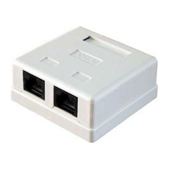 Внешняя розетка GCR Greenaccessories RJ-45 UTP 5e категория, 1порт+ RJ-11 Phone, VIVRJI45-5E+RJ11-1/1