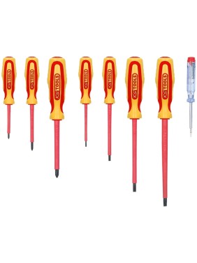 Набор отверток KS Tools VDE с пробником, с изоляцией 1000V, 8 предметов 117.0550