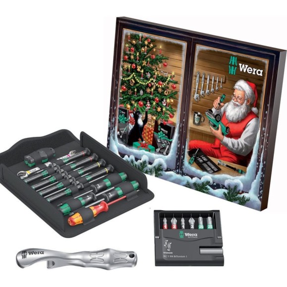 Набор инструмента WERA Advent 2021 Рождественский календарь, 24 пр. WE-05136602001 Набор инструмента WERA Advent 2021 Рождественский календарь, 24 пр. WE-05136602001