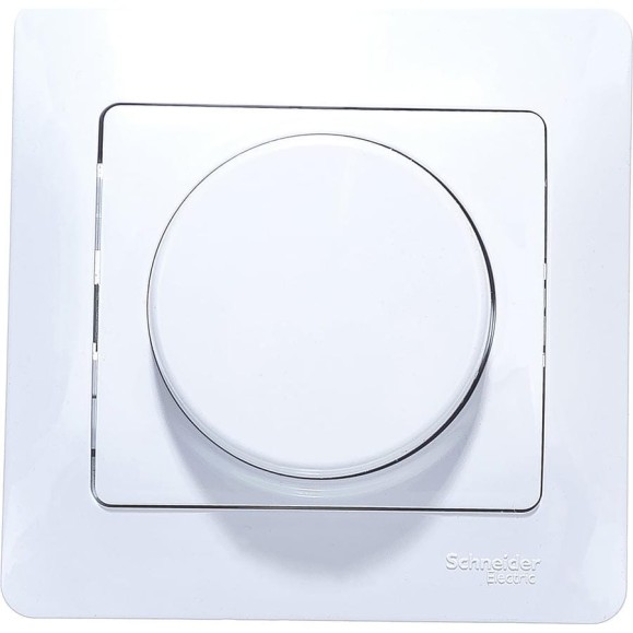 Светорегулятор Systeme Electric 300Вт GLOSSA поворотный, белый SchE GSL000134