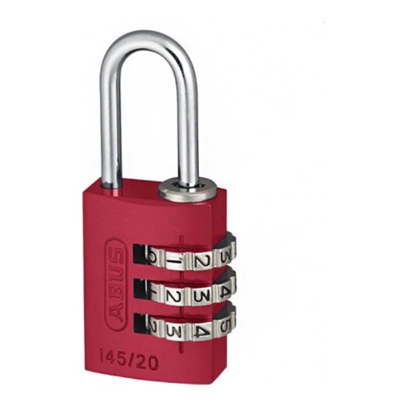 Навесной замок кодовый ABUS 145/20 RED (красный) B/SDKNFINPLCZHRUS 64925