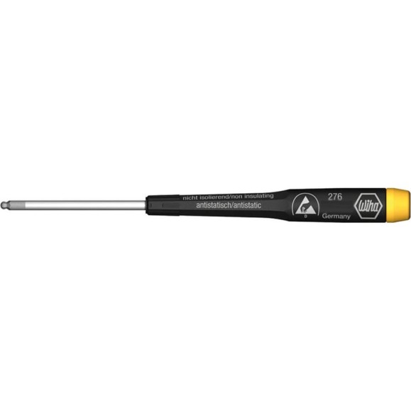 Отвертка Wiha Precision 276 ESD со сферической головкой, SW2,0x50 07650