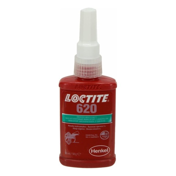 Фиксатор резьбы высокотемпературный, медленный LOCTITE 620 50 мл 246662