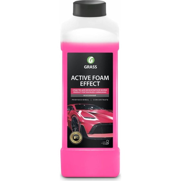 Автошампунь для бесконтактной мойки Active Foam Effect 1 л Grass 113110