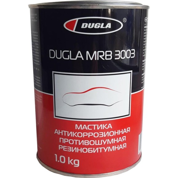 Антикоррозионная резинобитумная мастика Dugla MRB 3003 1 кг D010101