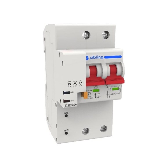 Умный двухполюсной автоматический выключатель Sibling Powerswitch-A16 2 00-00012414