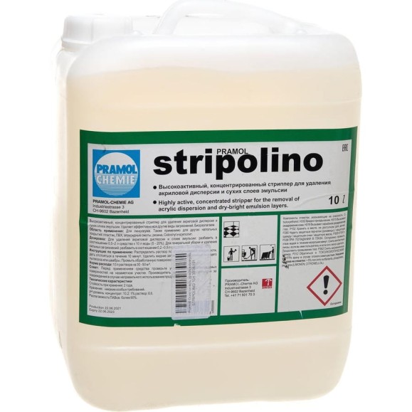 Очиститель STRIPOLINO (10 л) для линолеума Pramol 3004.101 Очиститель STRIPOLINO (10 л) для линолеума Pramol 3004.101