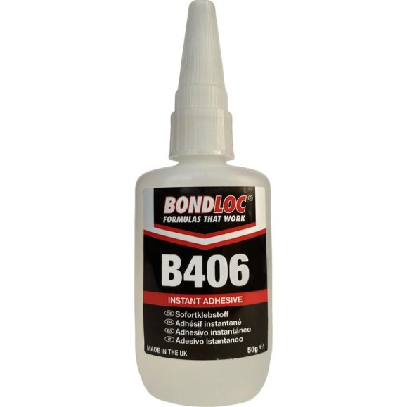 Моментальный цианоакрилатный клей для резин и пластиков Bondloc B406 50 гр B40650G Моментальный цианоакрилатный клей для резин и пластиков Bondloc B406 50 гр B40650G