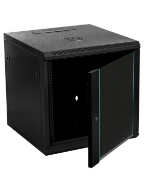 Серверный настенный шкаф W&T 12U 600х600 19 дюймов черный C126060BWTWOF
