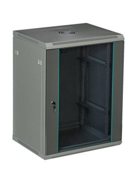 Серверный настенный шкаф W&T 15U 600х450 19 дюймов серый C156045GWTWOF