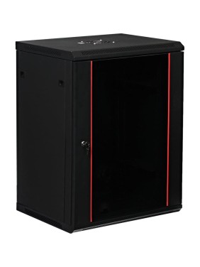 Серверный настенный шкаф W&T 15U 600х450 19 дюймов черный C156045BWTWOF
