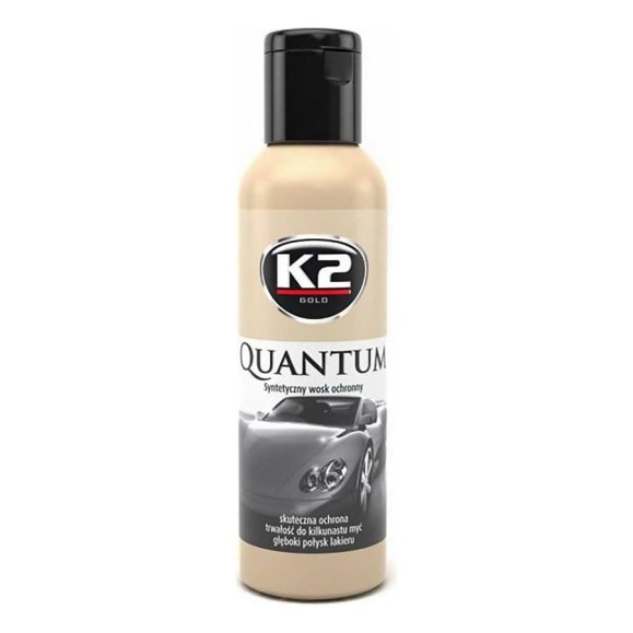 Защитный синтетический воск K2 GOLD QUANTUM с микрофиброй, 140 гр. G010