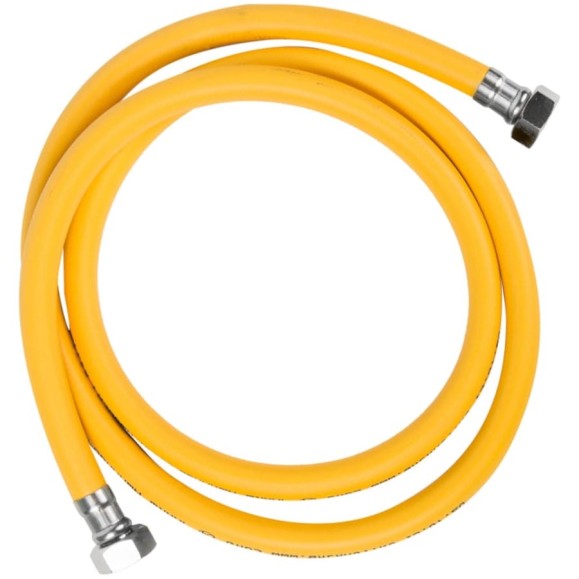 Газовый шланг TUBOFLEX 1/2" ВР/ВР, 1.5 м, желтый 4828407