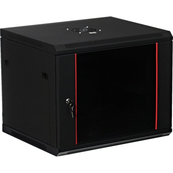 Серверный настенный шкаф W&T 9U 600х600 19 дюймов черный C096060BWTWOF Серверный настенный шкаф W&T 9U 600х600 19 дюймов черный C096060BWTWOF