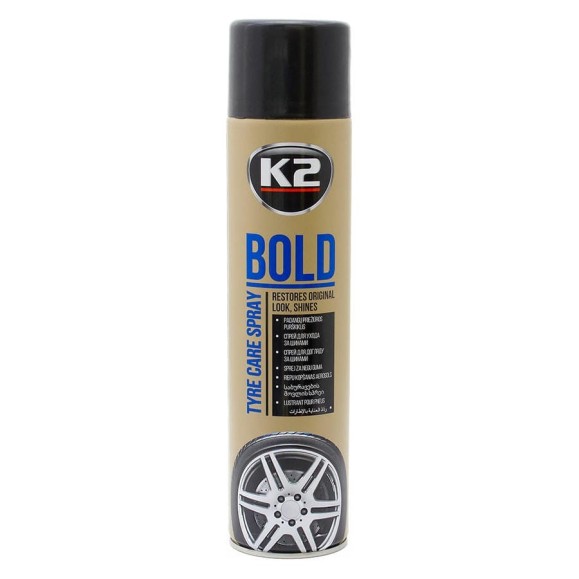 Очиститель резины K2 BOLD, аэрозоль 600 мл K156 Очиститель резины K2 BOLD, аэрозоль 600 мл K156