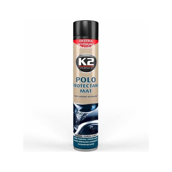 Полироль пластика K2 POLO PROTECTANT MAT black аэрозоль, 750 мл K418BL Полироль пластика K2 POLO PROTECTANT MAT black аэрозоль, 750 мл K418BL