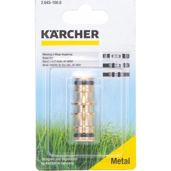 Латунный двухсторонний соединитель Karcher 2.645-100 Латунный двухсторонний соединитель Karcher 2.645-100