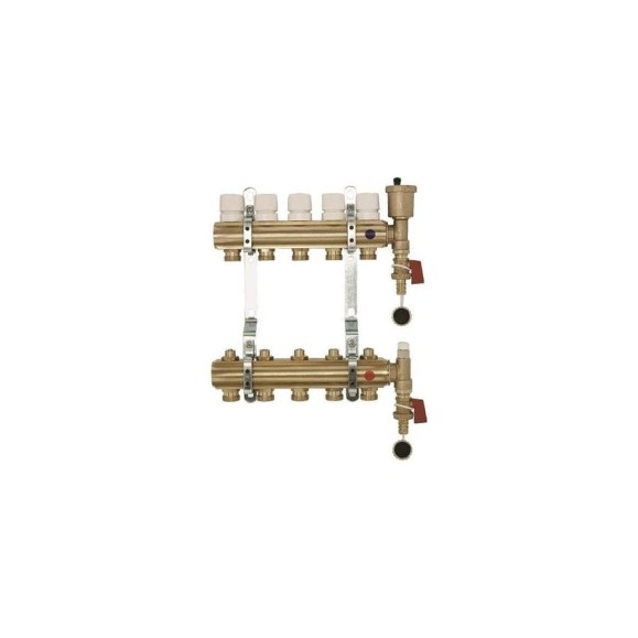 Коллекторная группа Imperial 1x3/4EK- 2 выхода, воздухоспускник, сливной кран Италия 800.02 Коллекторная группа Imperial 1x3/4EK- 2 выхода, воздухоспускник, сливной кран Италия 800.02