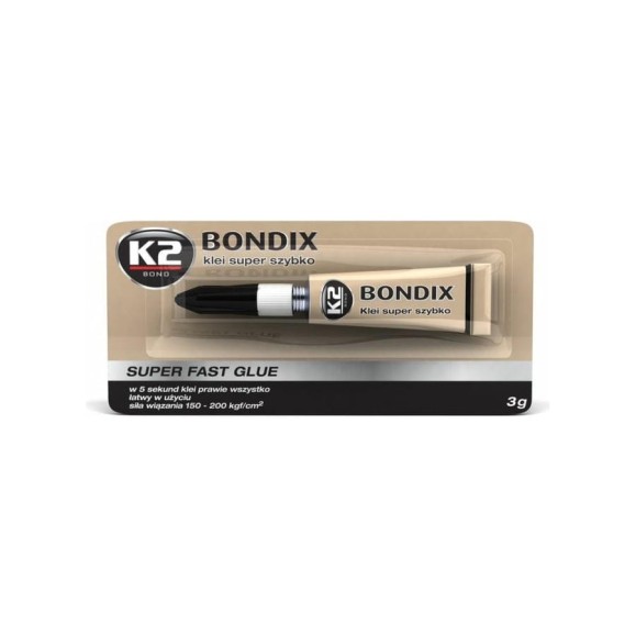 Супер клей K2 BONDIX Super Fast 3 гр B1000