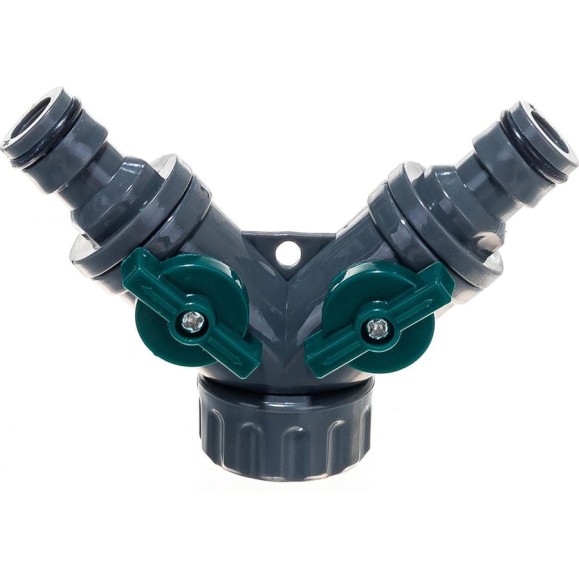 Распределитель 2-х канальный пластиковый 3/4" FIT IT 77425