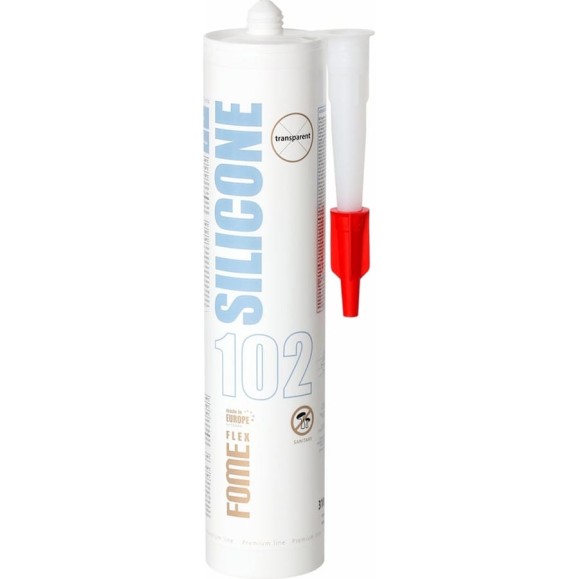 Силиконовый герметик FOME FLEX SANITARY SILICON 102 (прозрачный; 310 мл) 01-4-1-101 Силиконовый герметик FOME FLEX SANITARY SILICON 102 (прозрачный; 310 мл) 01-4-1-101