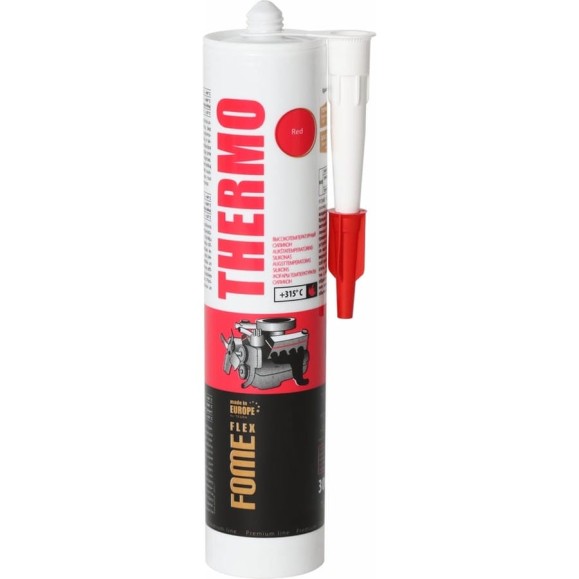 Силиконовый высокотемпературный герметик FOME FLEX Thermo (красный; 315 градусов; 300 мл) 01-4-2-006 Силиконовый высокотемпературный герметик FOME FLEX Thermo (красный; 315 градусов; 300 мл) 01-4-2-006