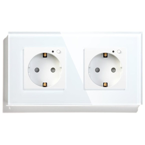 Умная встраиваемая розетка Sibling белая на два гнезда Powerswitch-W2 00-00012199