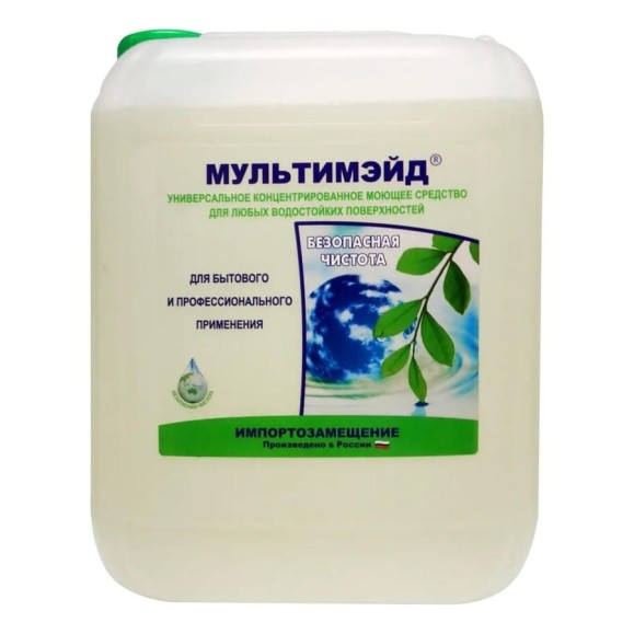 Универсальное моющее средство Мультимэйд для уборки на производстве, в офисе и дома, 5 л 4607002302482