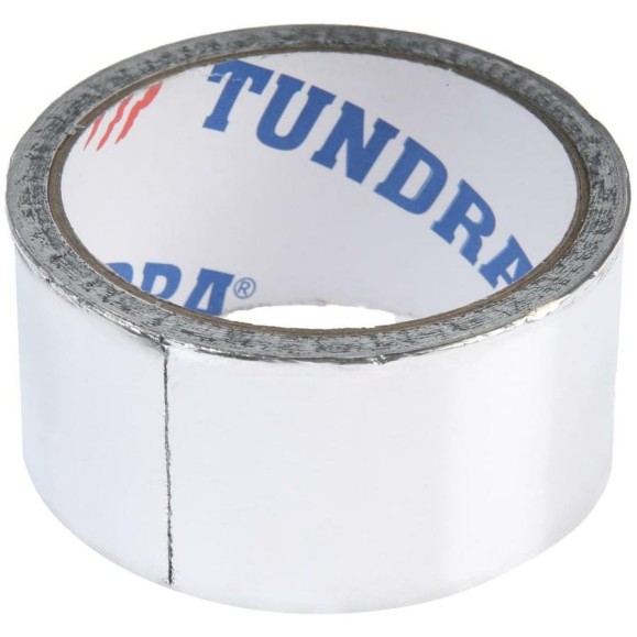 Клейкая алюминиевая лента TUNDRA 25 мкм, 48 мм х 10 м 4161626 Клейкая алюминиевая лента TUNDRA 25 мкм, 48 мм х 10 м 4161626
