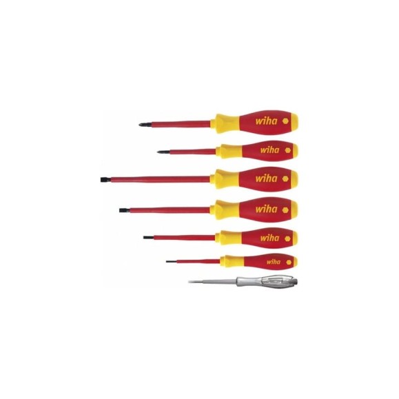 Набор отверток Wiha SoftFinish electric Шлиц, Phillips, 7 предм. wih00834 Набор отверток Wiha SoftFinish electric Шлиц, Phillips, 7 предм. wih00834